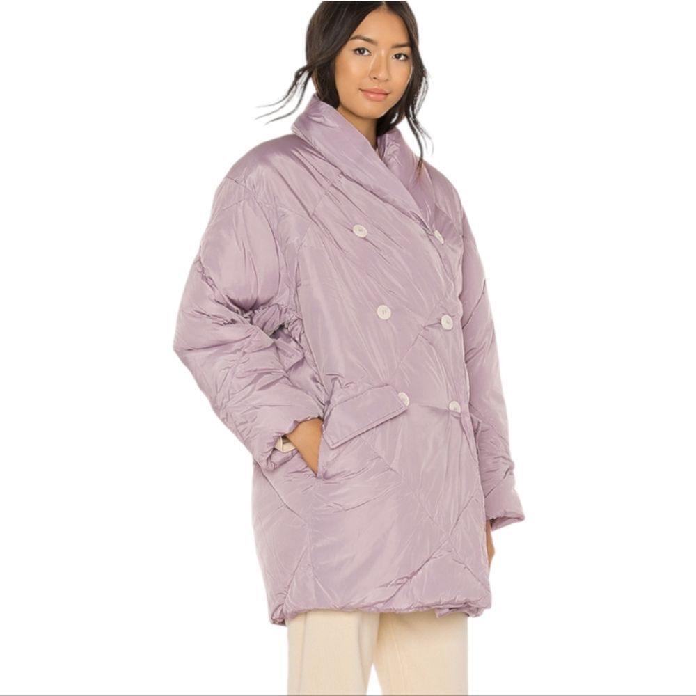 FREE PEOPLE lilac pastel Ella‎ oversized duvet puffer coat S